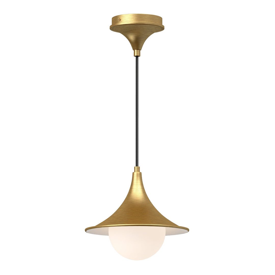 Alora Canada - PD525009BGOP - One Light Pendant - Fuji - Brushed Gold/Opal Matte Glass