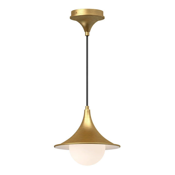 Alora Canada - PD525009BGOP - One Light Pendant - Fuji - Brushed Gold/Opal Matte Glass
