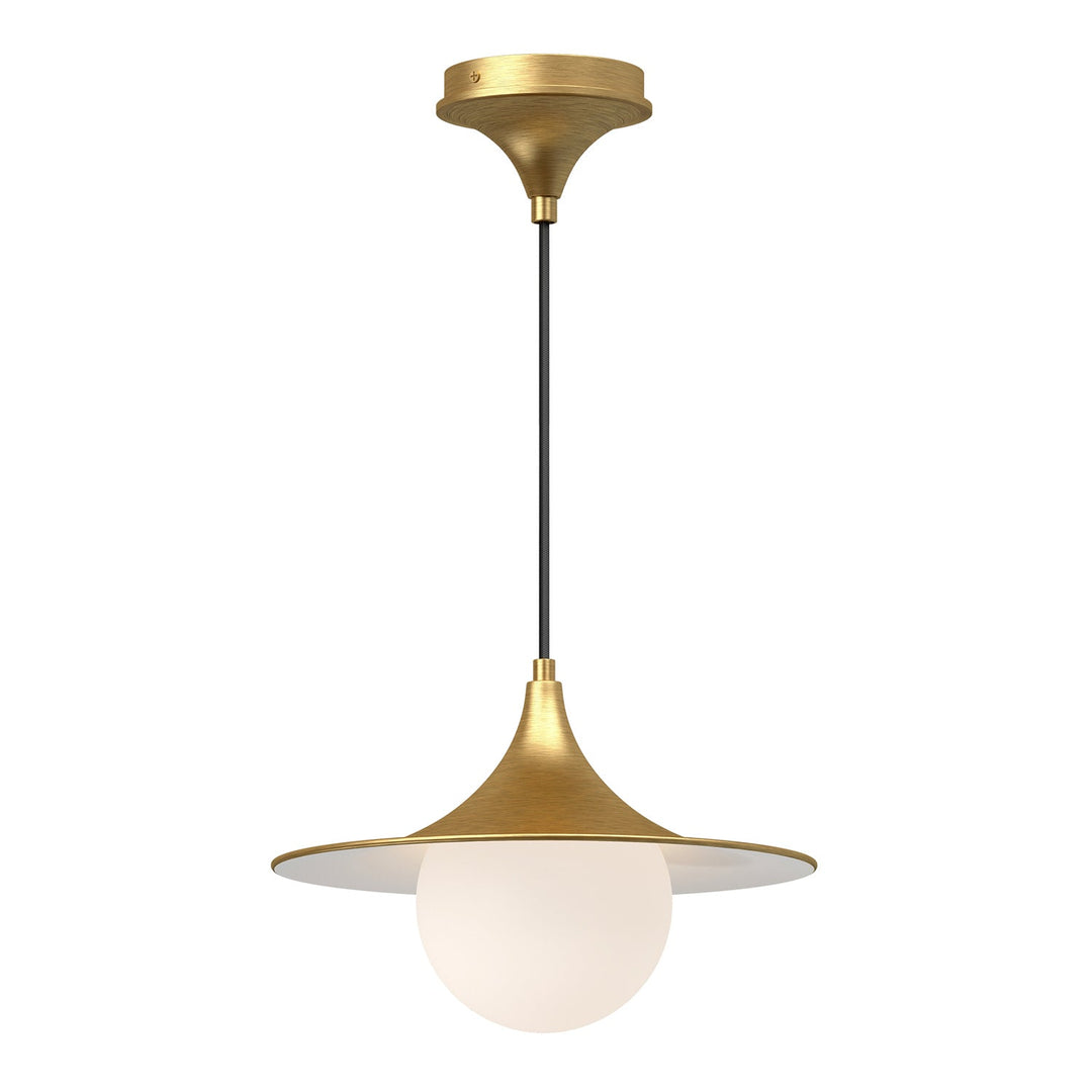 Alora Canada - PD525113BGOP - One Light Pendant - Fuji - Brushed Gold/Opal Matte Glass