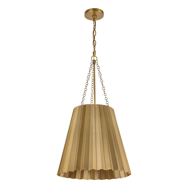 Alora Canada - PD528116AG - One Light Pendant - Plisse - Aged Gold