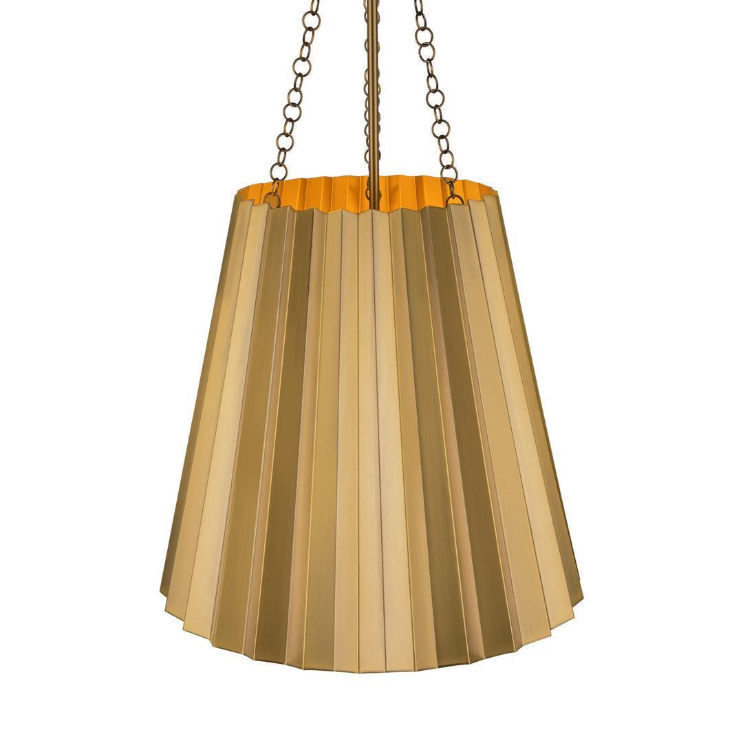 Alora Canada - PD528116AG - One Light Pendant - Plisse - Aged Gold