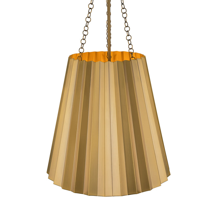 Alora Canada - PD528116AG - One Light Pendant - Plisse - Aged Gold