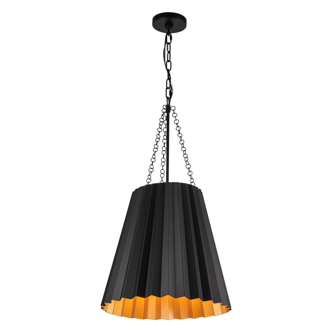 Alora Canada - PD528116MB - One Light Pendant - Plisse - Matte Black