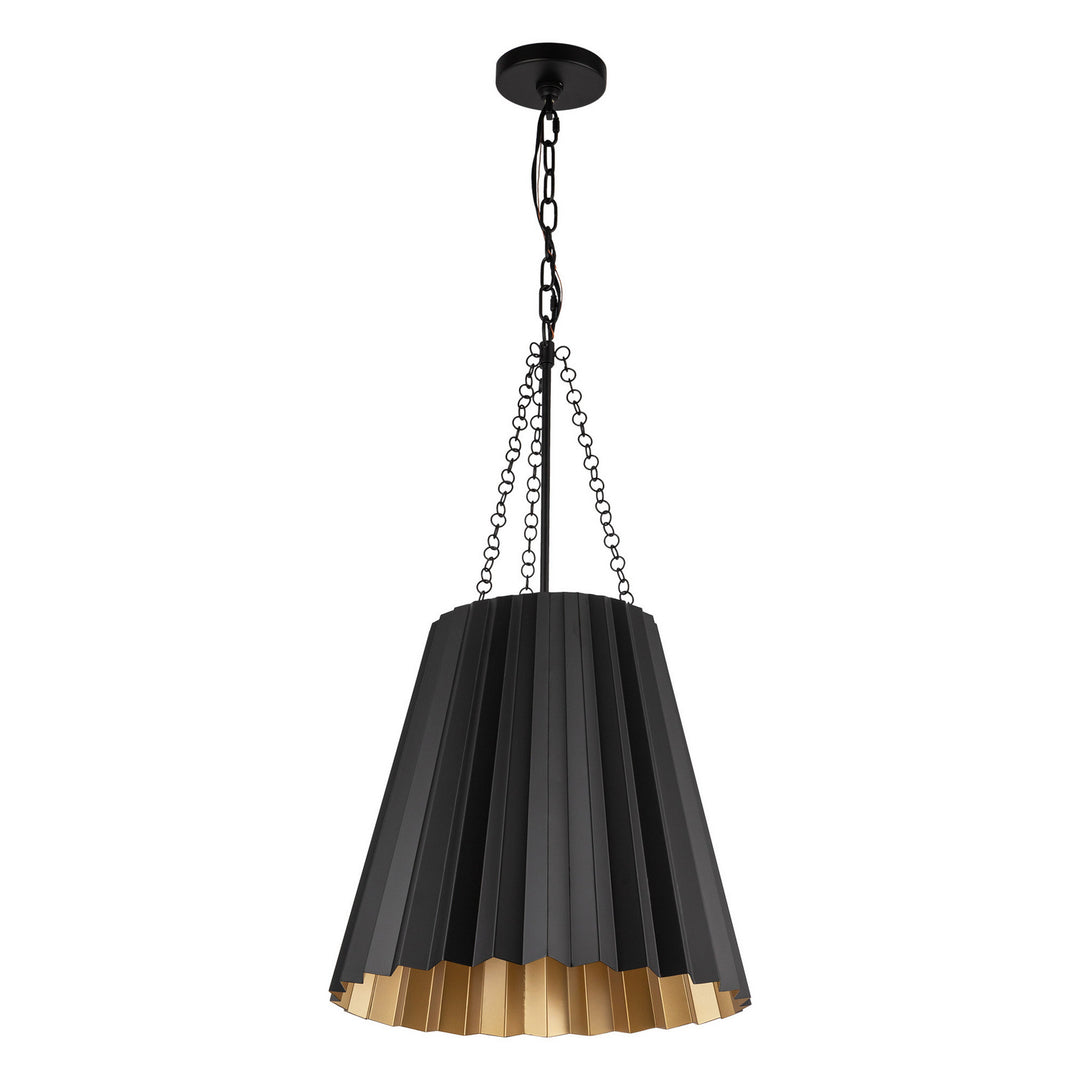 Alora Canada - PD528116MB - One Light Pendant - Plisse - Matte Black
