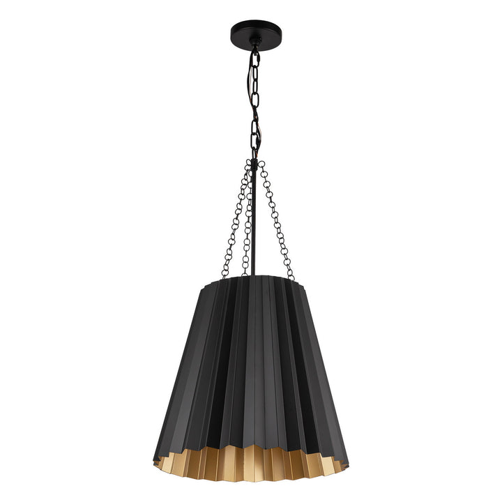 Alora Canada - PD528116MB - One Light Pendant - Plisse - Matte Black