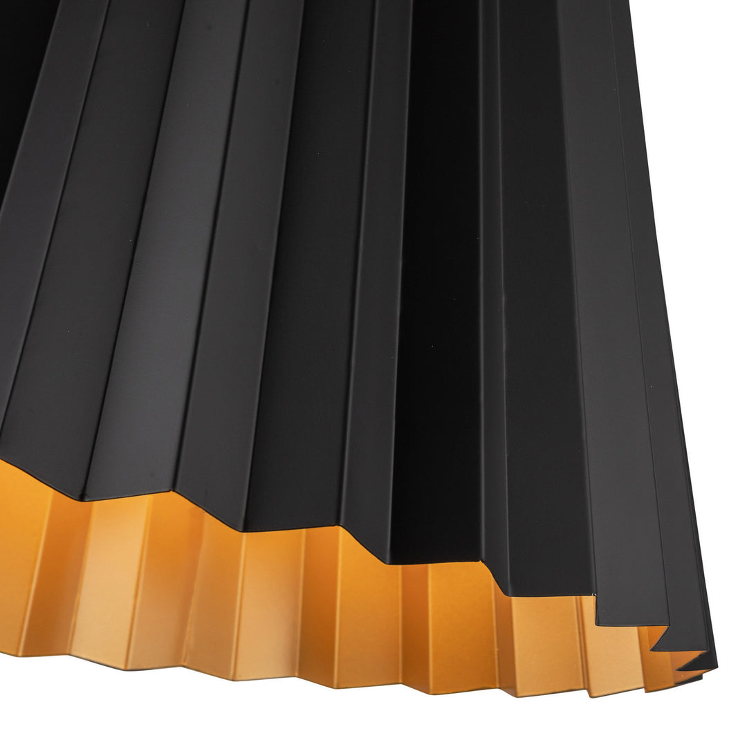 Alora Canada - PD528116MB - One Light Pendant - Plisse - Matte Black