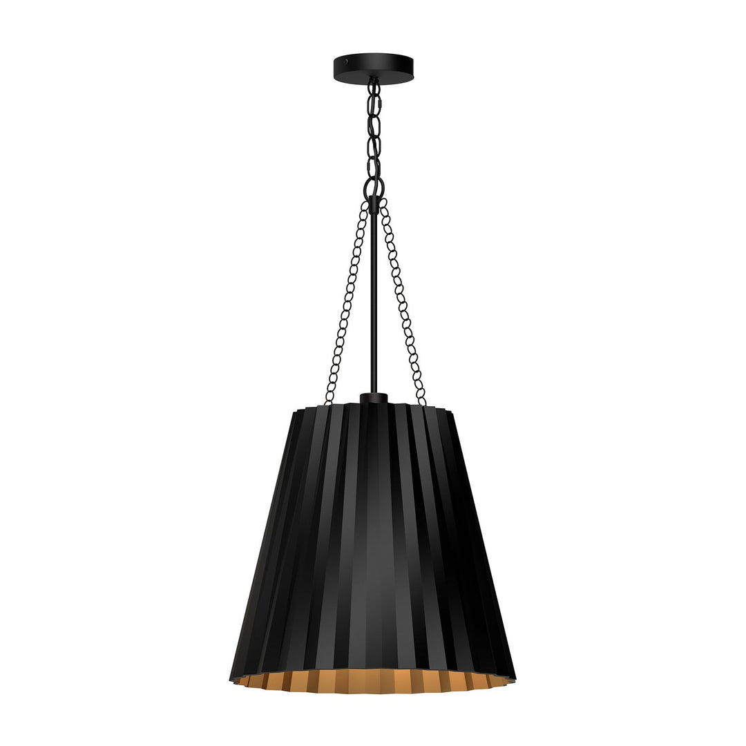 Alora Canada - PD528116MB - One Light Pendant - Plisse - Matte Black