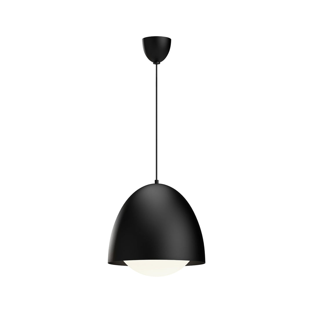 Alora Canada - PD529116MBOP - One Light Pendant - Kenji - Matte Black/Opal Matte Glass