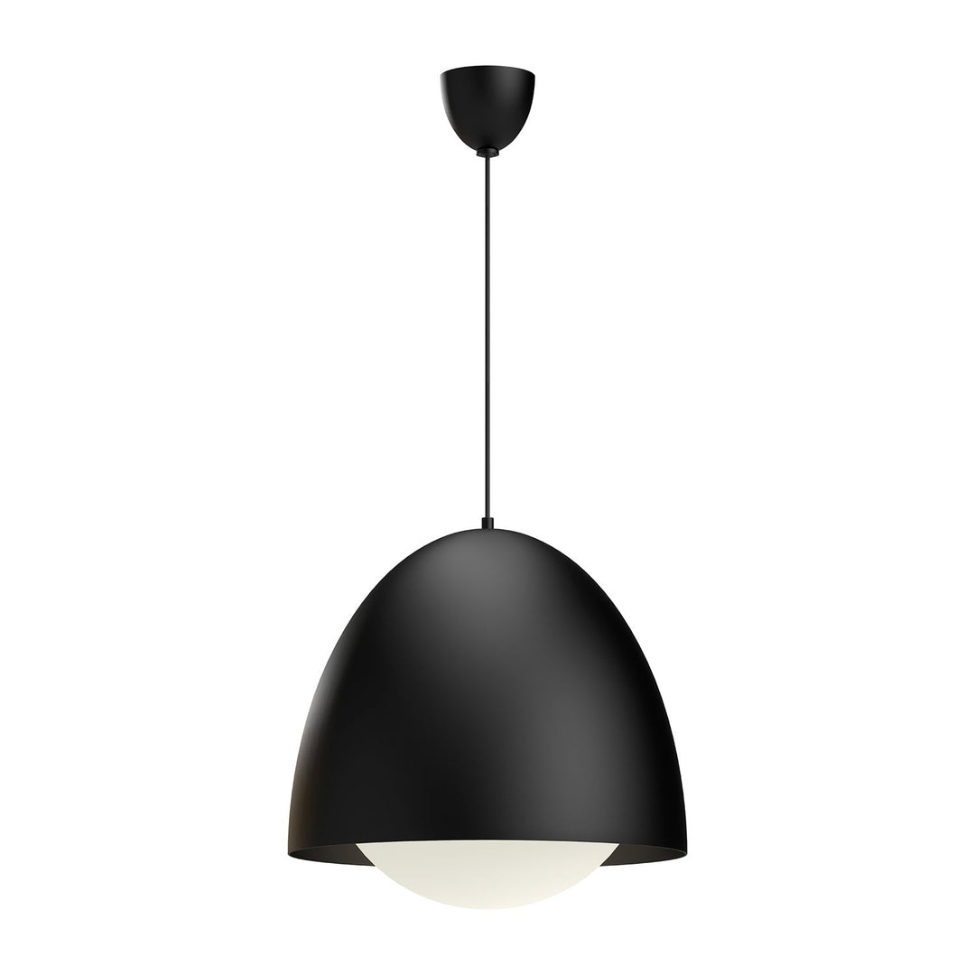 Alora Canada - PD529220MBOP - One Light Pendant - Kenji - Matte Black/Opal Matte Glass