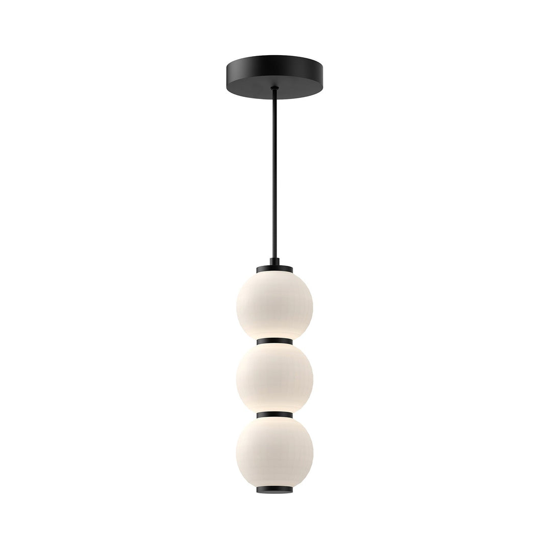 Alora Canada - PD530313MBOP - LED Pendant - Bijou - Matte Black/Opal Matte Glass