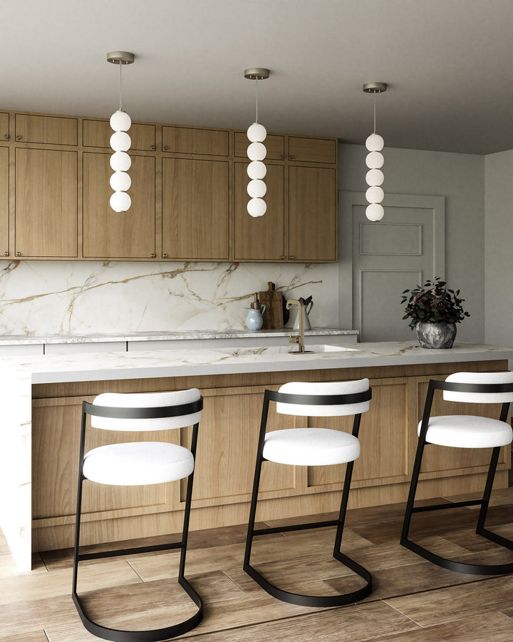 Alora Canada - PD531515BNOP - LED Pendant - Bijou - Brushed Nickel/Opal Matte Glass