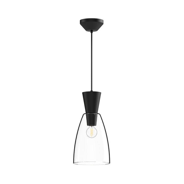 Alora Canada - PD534007MBCL - One Light Pendant - Arlo - Clear Glass/Matte Black