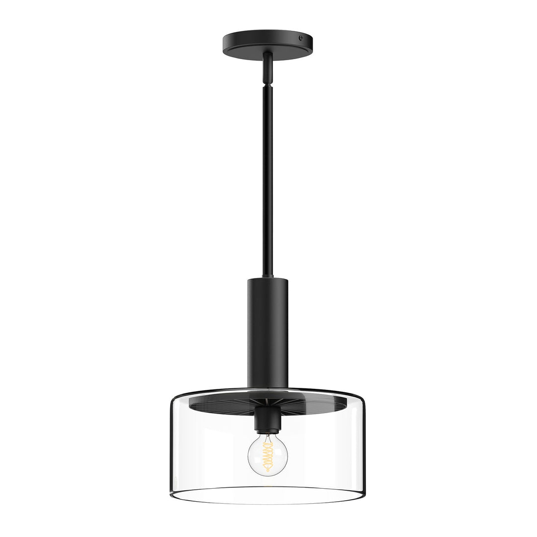 Alora Canada - PD535010MBCL - One Light Pendant - Royale - Clear Glass/Matte Black