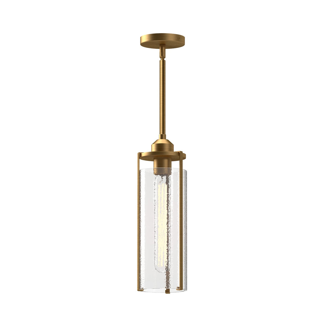 Alora Canada - PD536005AGWC - One Light Pendant - Belmont - Aged Gold/Clear Water Glass
