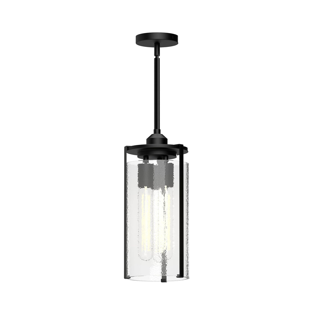 Alora Canada - PD536107MBWC - Three Light Pendant - Belmont - Clear Water Glass/Matte Black