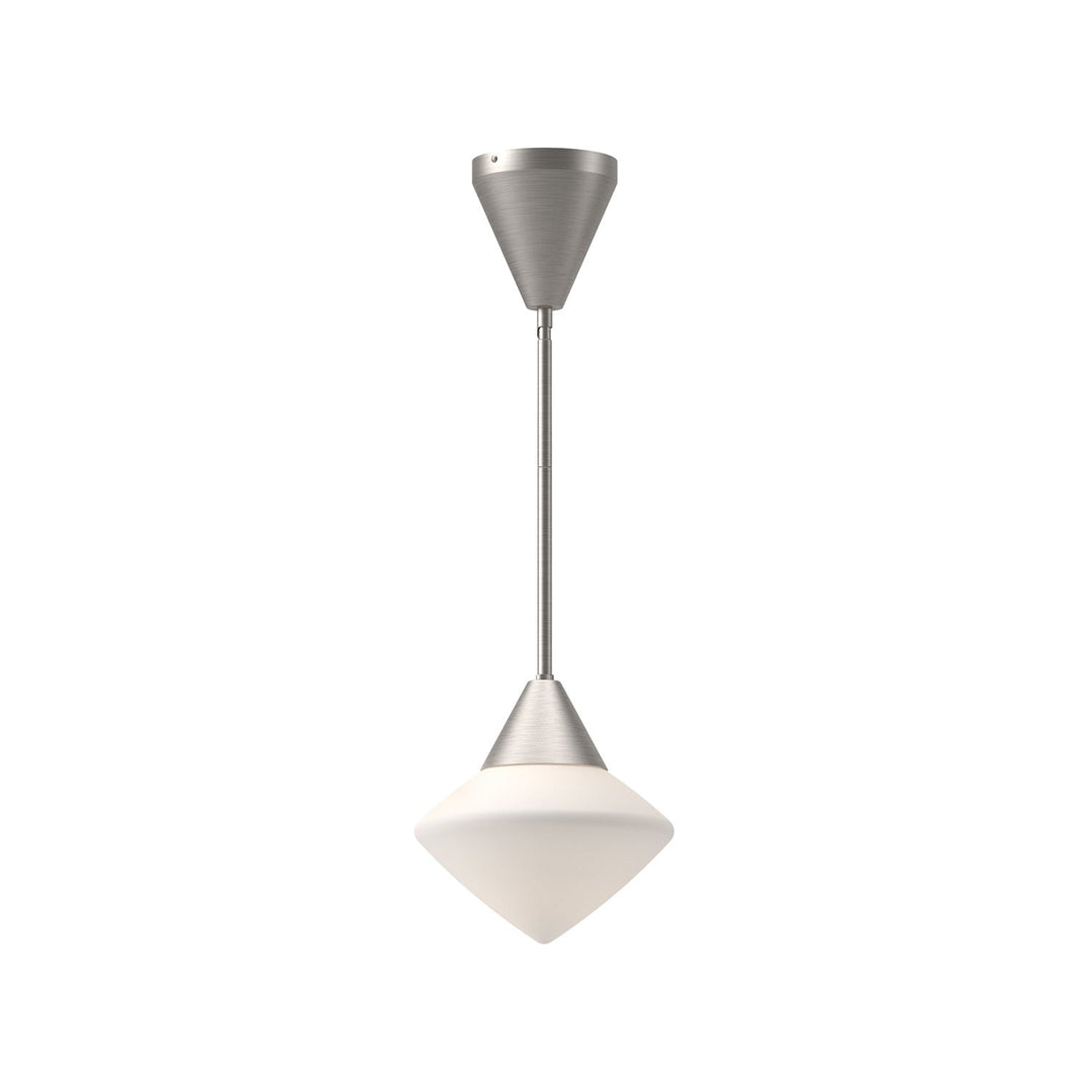Alora Canada - PD537508BNOP - One Light Pendant - Nora - Brushed Nickel/Opal Matte Glass