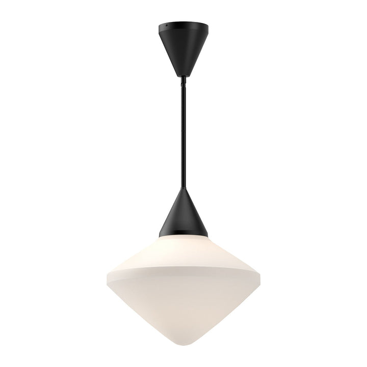 Alora Canada - PD537714MBOP - One Light Pendant - Nora - Matte Black/Opal Matte Glass