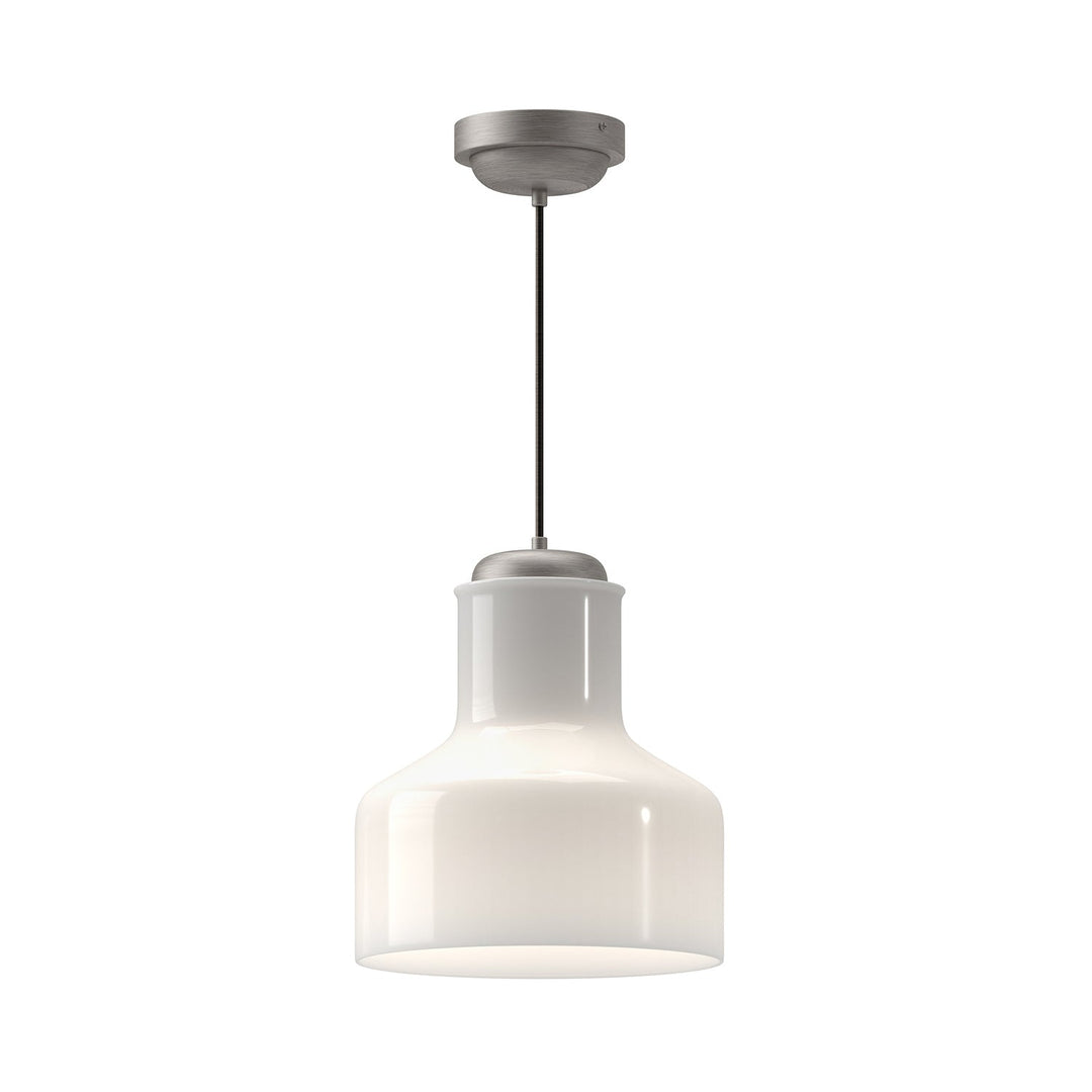 Alora Canada - PD540411BNGO - One Light Pendant - Westlake - Brushed Nickel/Glossy Opal Glass