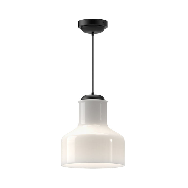 Alora Canada - PD540411MBGO - One Light Pendant - Westlake - Glossy Opal Glass/Matte Black