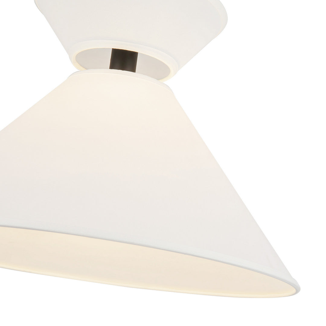 Alora Canada - PD543022MBWL - One Light Pendant - Chapelle - Matte Black/White Linen