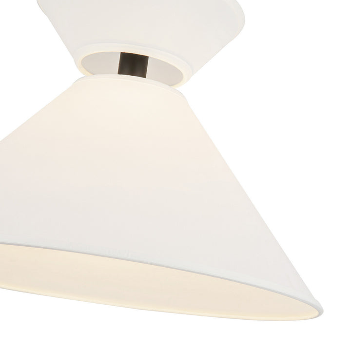 Alora Canada - PD543022MBWL - One Light Pendant - Chapelle - Matte Black/White Linen