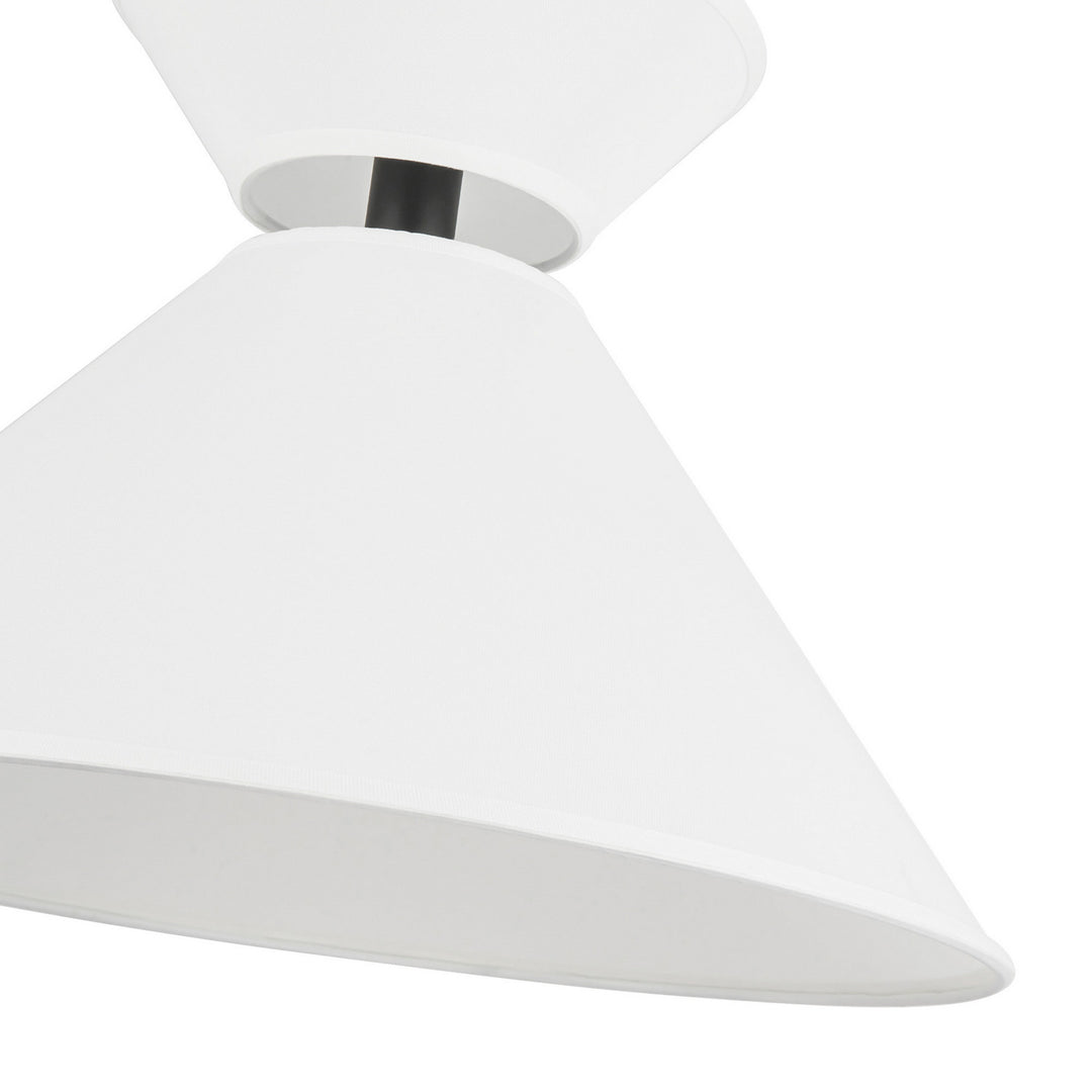 Alora Canada - PD543022MBWL - One Light Pendant - Chapelle - Matte Black/White Linen