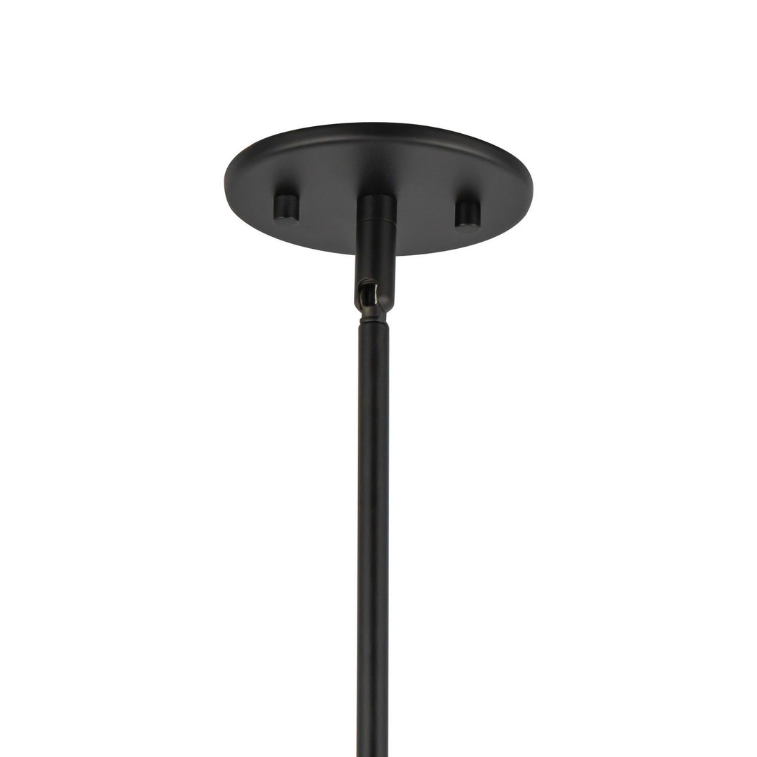Alora Canada - PD543022MBWL - One Light Pendant - Chapelle - Matte Black/White Linen