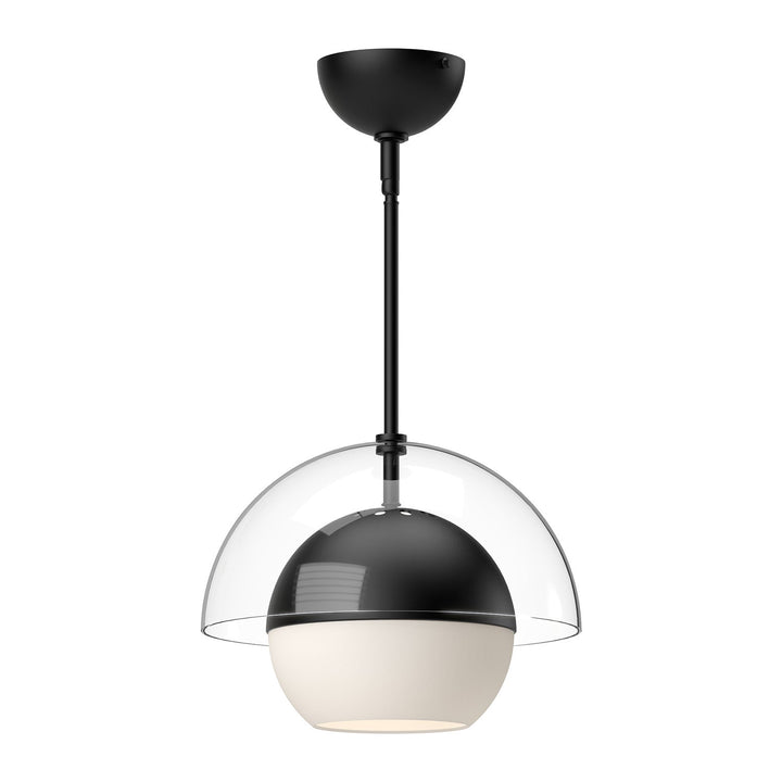 Alora Canada - PD568212MBOP - One Light Pendant - Lucy - Matte Black/Opal Matte Glass