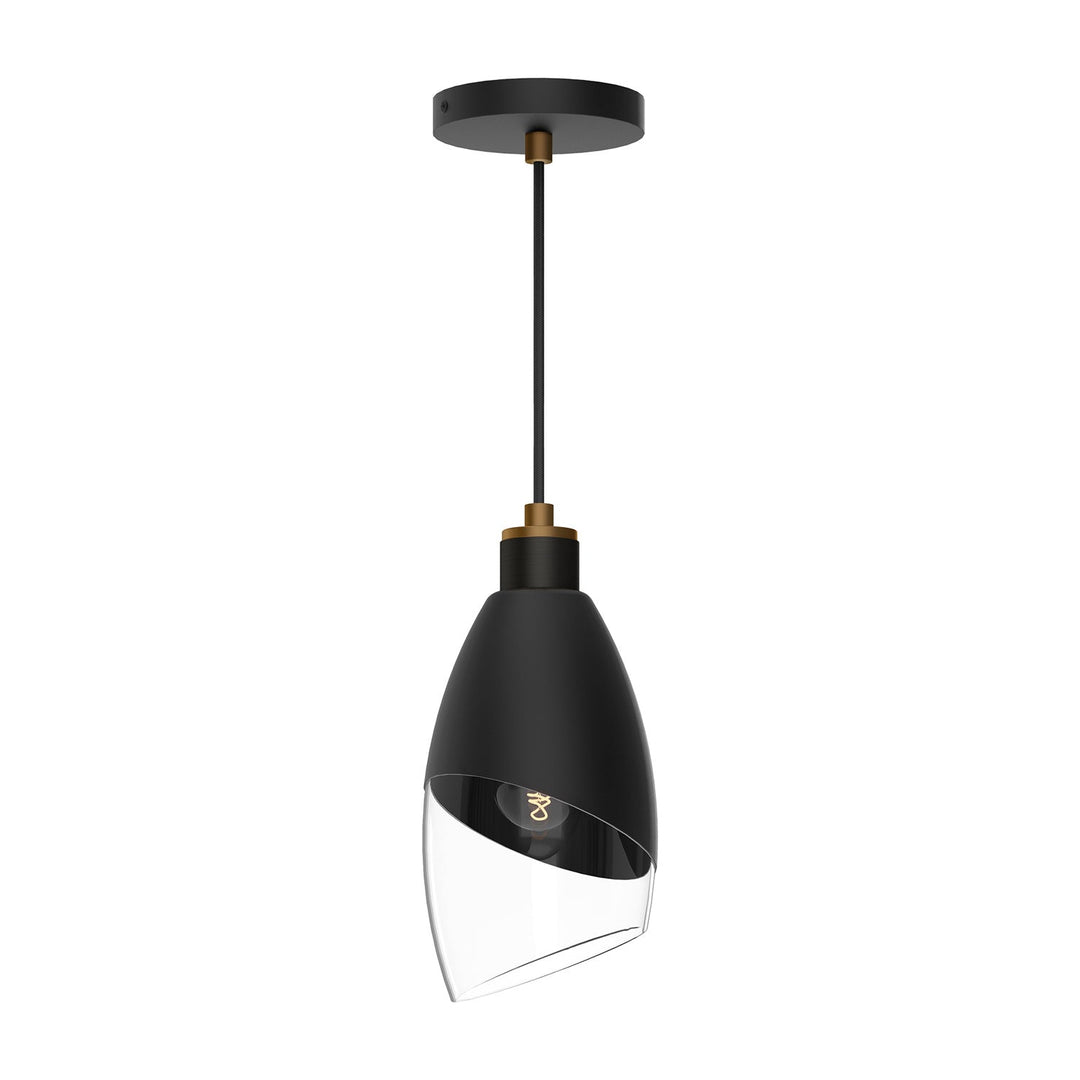 Alora Canada - PD587105MBCL - One Light Pendant - Capri - Clear Glass/Matte Black
