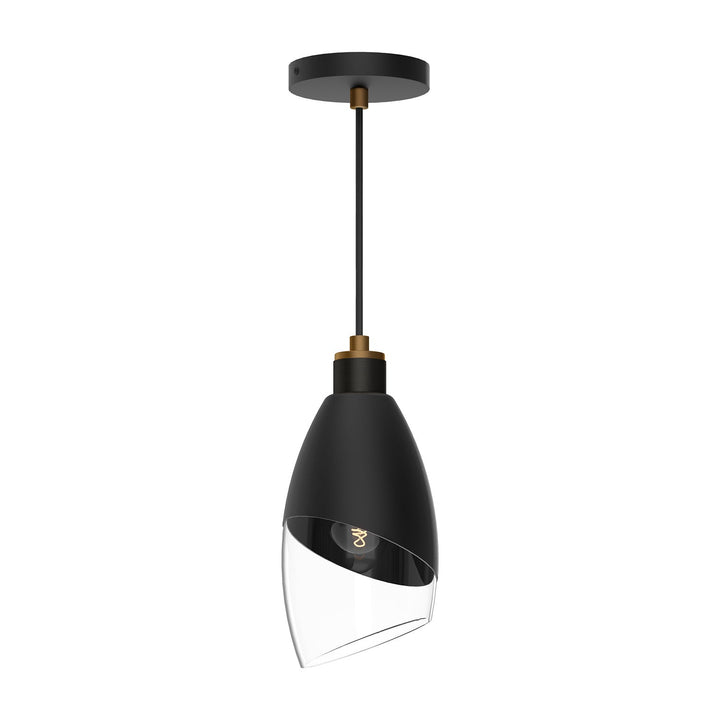 Alora Canada - PD587105MBCL - One Light Pendant - Capri - Clear Glass/Matte Black