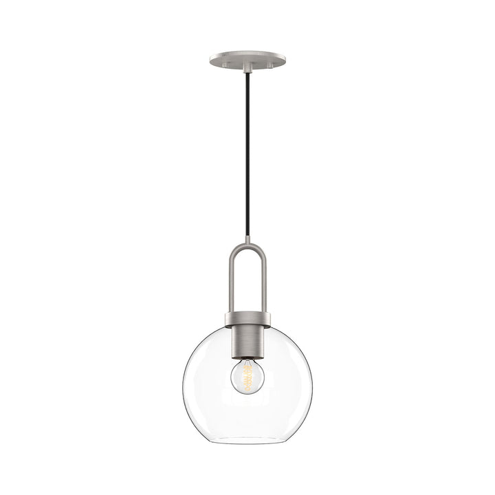Alora Canada - PD601608BNCL - One Light Pendant - Soji - Brushed Nickel/Clear Glass