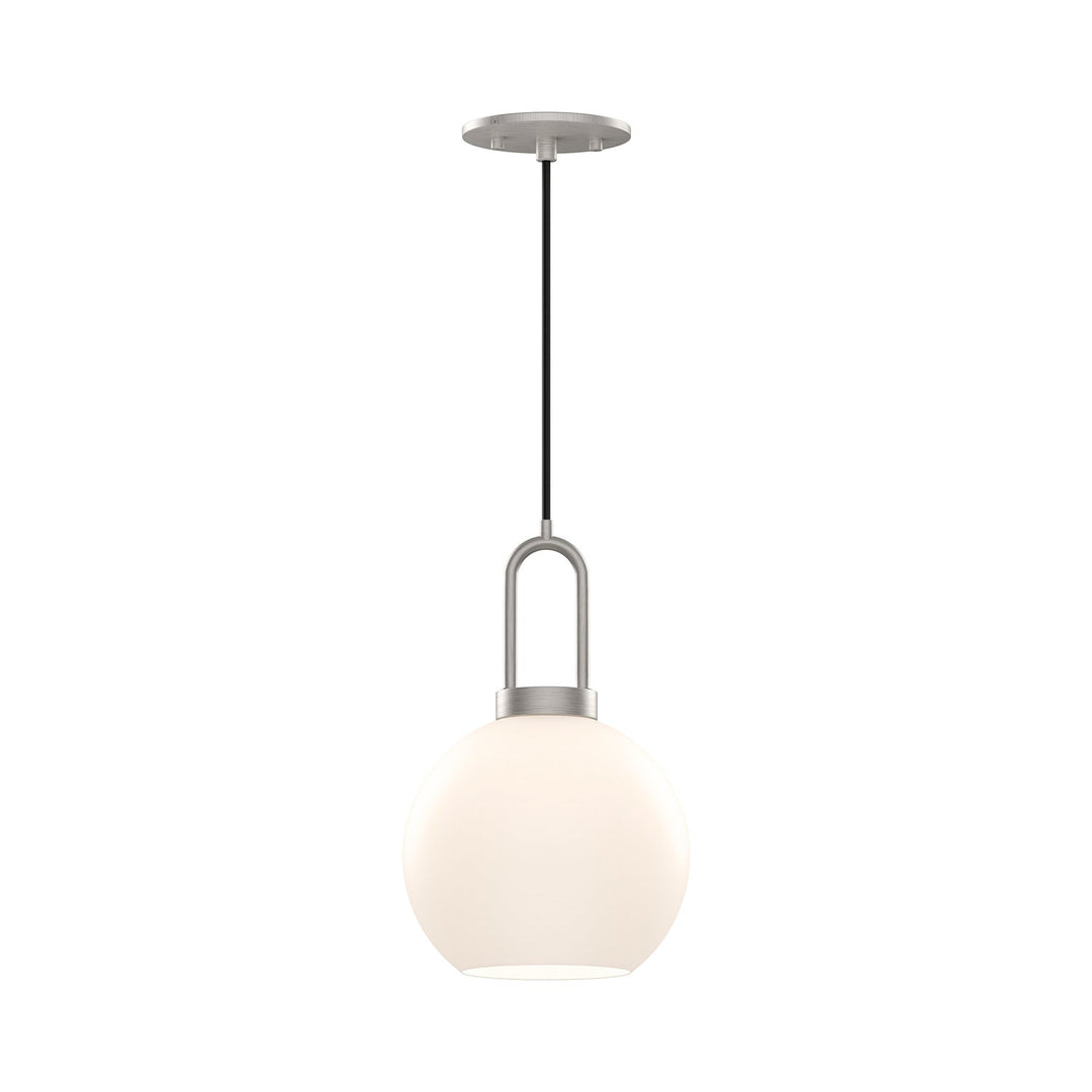Alora Canada - PD601608BNOP - One Light Pendant - Soji - Brushed Nickel/Opal Matte Glass