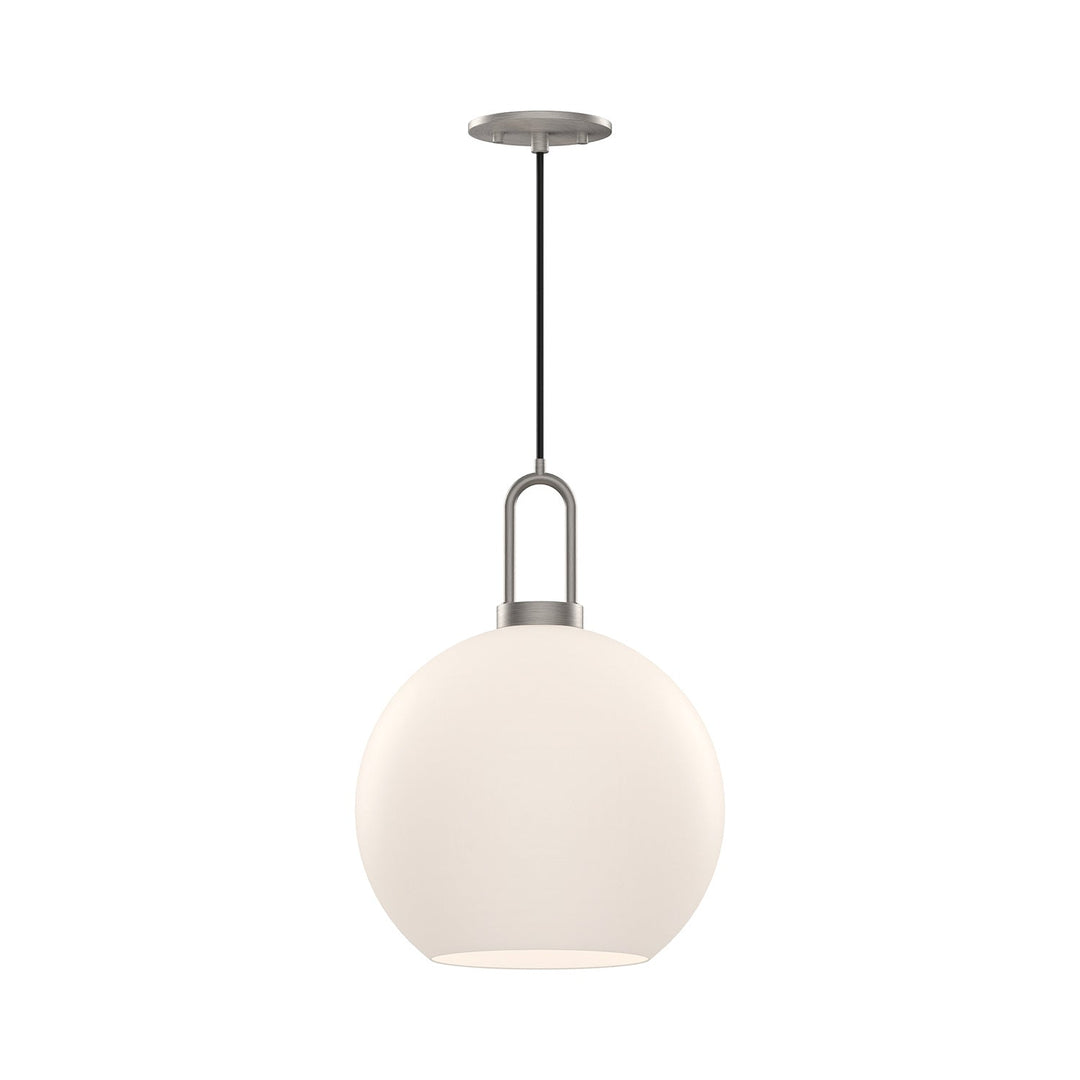 Alora Canada - PD601710BNOP - One Light Pendant - Soji - Brushed Nickel/Opal Matte Glass