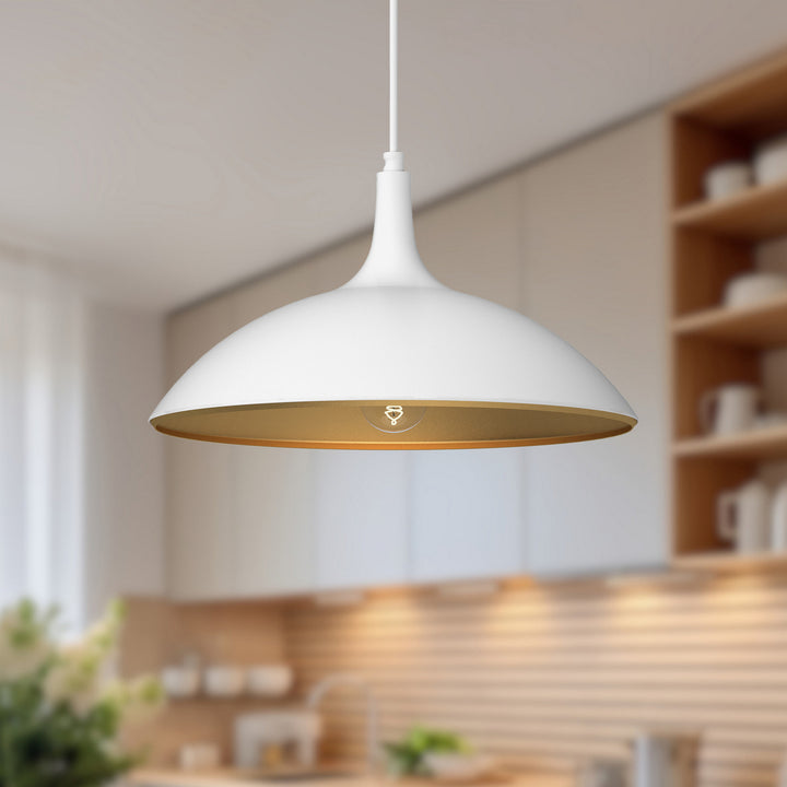 Alora Canada - PD627914WH - One Light Pendant - Abel - White