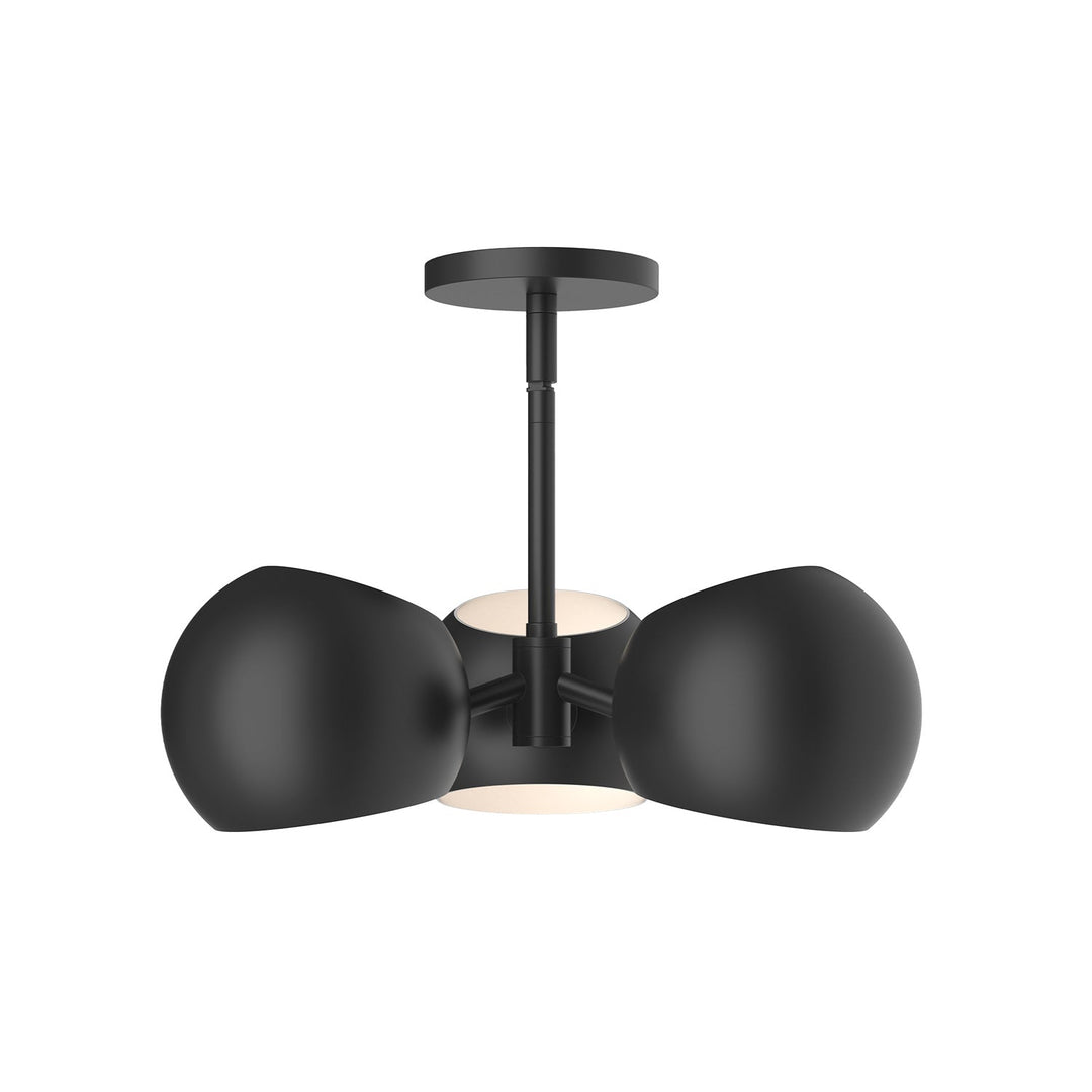 Alora Canada - PD648315MB - Three Light Pendant - Willow - Matte Black