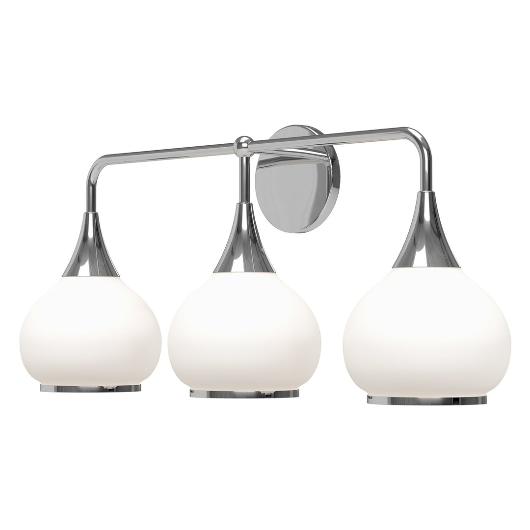 Alora Canada - VL524326CHOP - Three Light Bathroom Fixtures - Hazel - Chrome/Opal Matte Glass