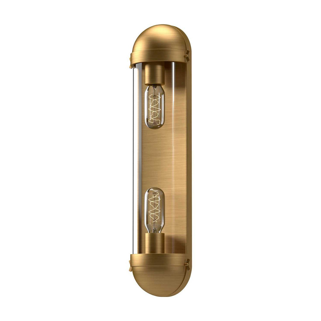 Alora Canada - VL539221AGCL - Two Light Bathroom Fixtures - Cyrus - Aged Gold/Clear Glass