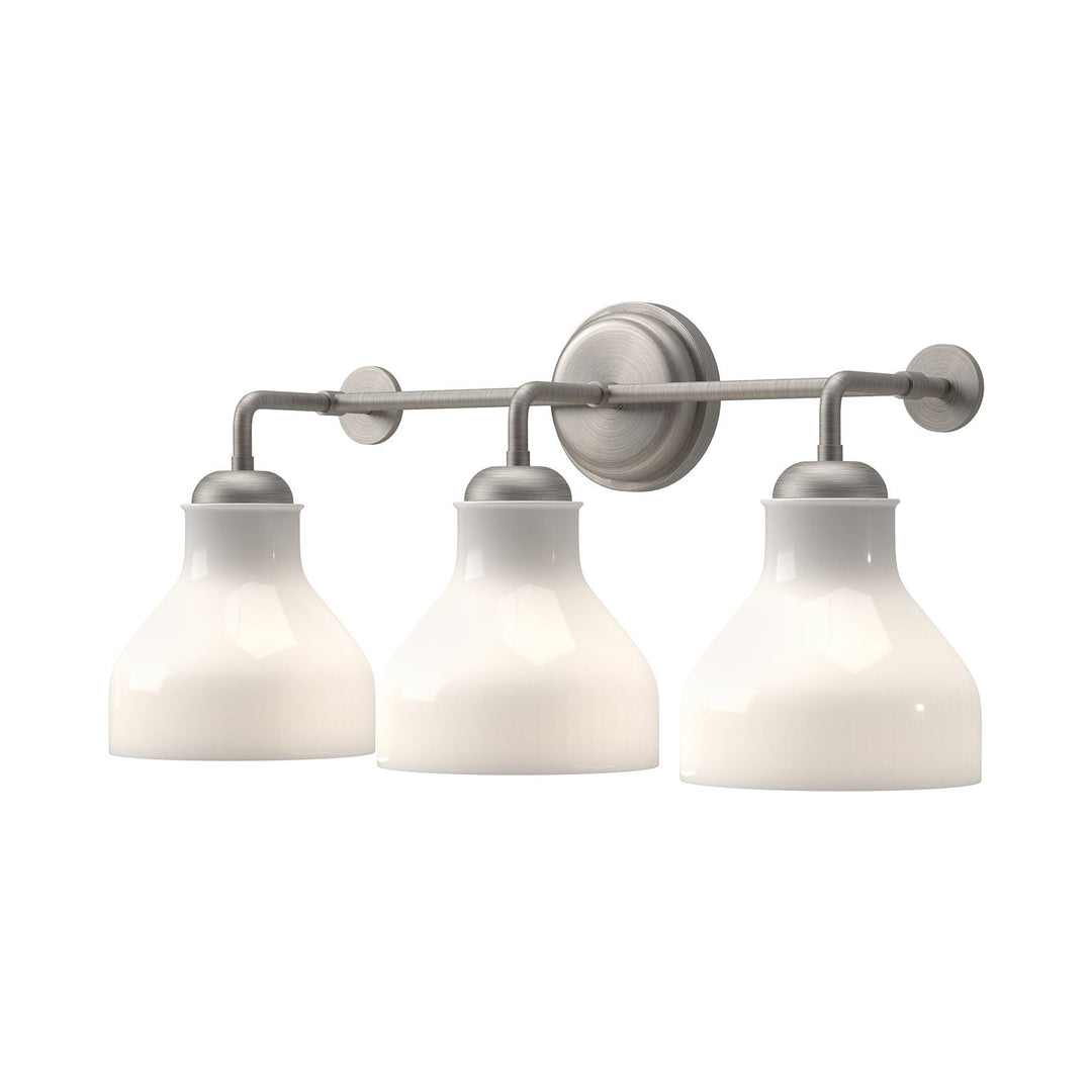 Alora Canada - VL540322BNGO - Three Light Bathroom Fixtures - Westlake - Brushed Nickel/Glossy Opal Glass