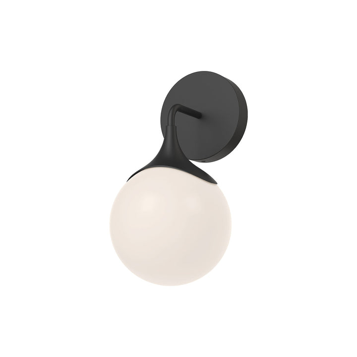 Alora Canada - WV505106MBOP - One Light Vanity - Nouveau - Matte Black/Opal Matte Glass