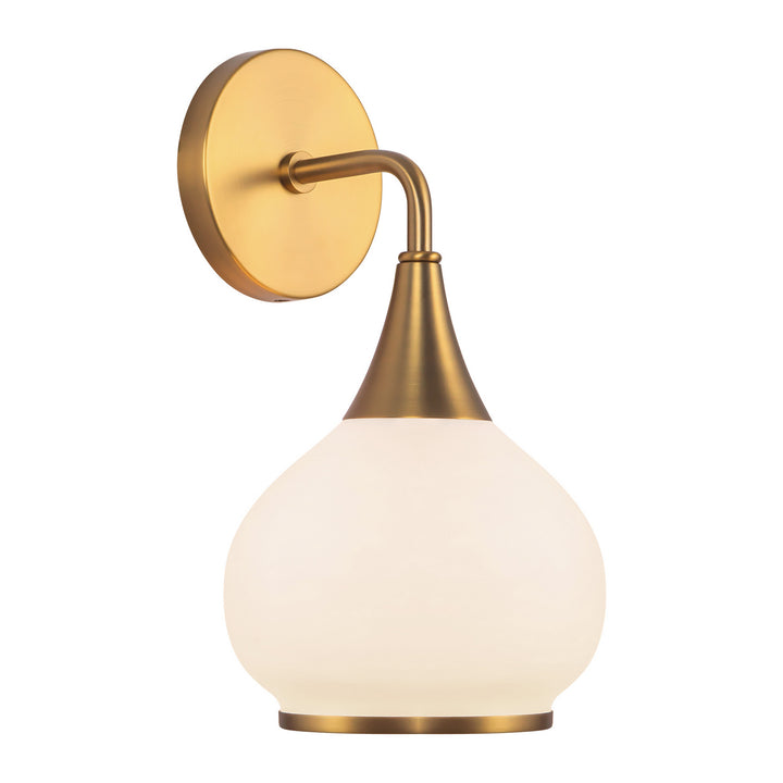 Alora Canada - WV524006AGOP - One Light Vanity - Hazel - Aged Gold/Opal Matte Glass