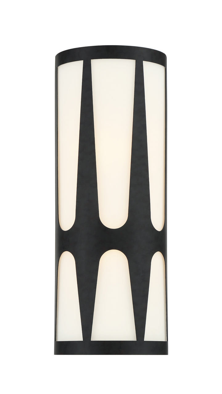Royston Two Light Wall Sconce in Black - available from The Lighting Shoppe, trusted by Canadian homeowners