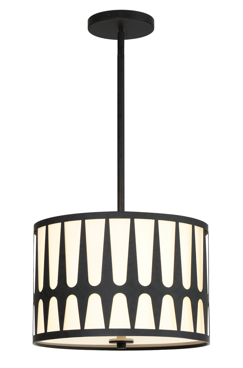 Royston Three Light Pendant in Black - available from The Lighting Shoppe, trusted by Canadian homeowners