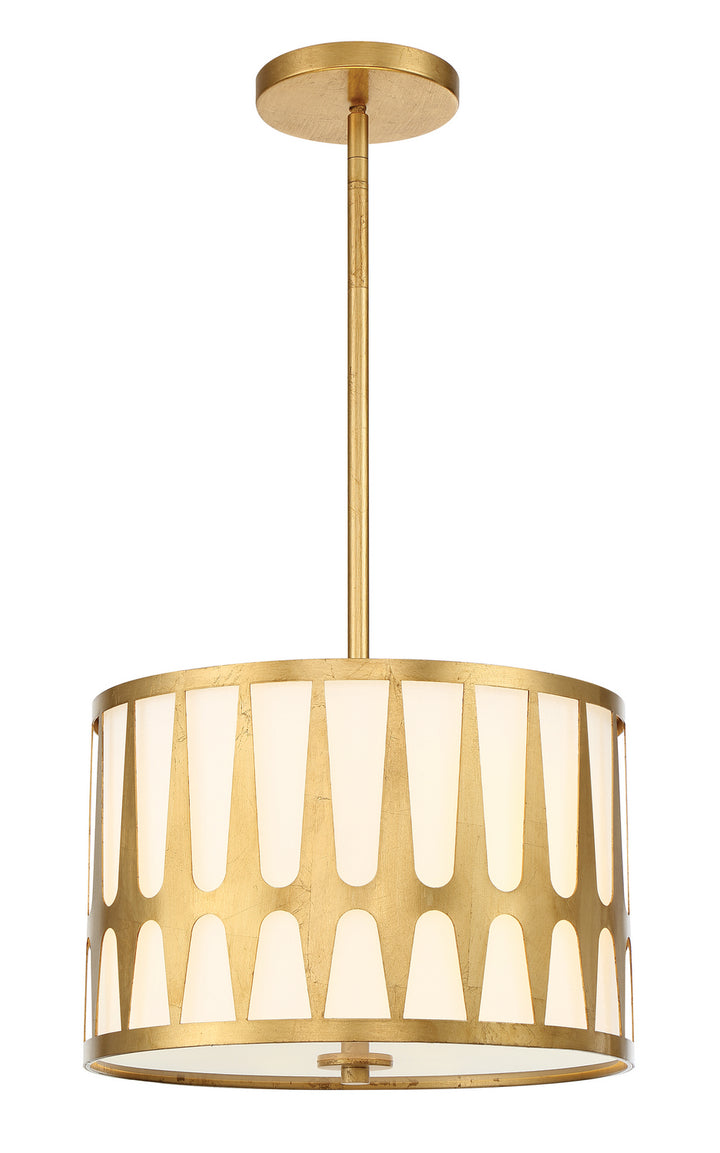 Royston Three Light Pendant in Antique Gold - available from The Lighting Shoppe, trusted by Canadian homeowners