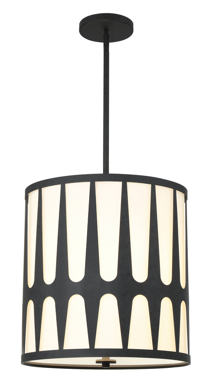Royston Four Light Pendant in Black - available from The Lighting Shoppe, trusted by Canadian homeowners