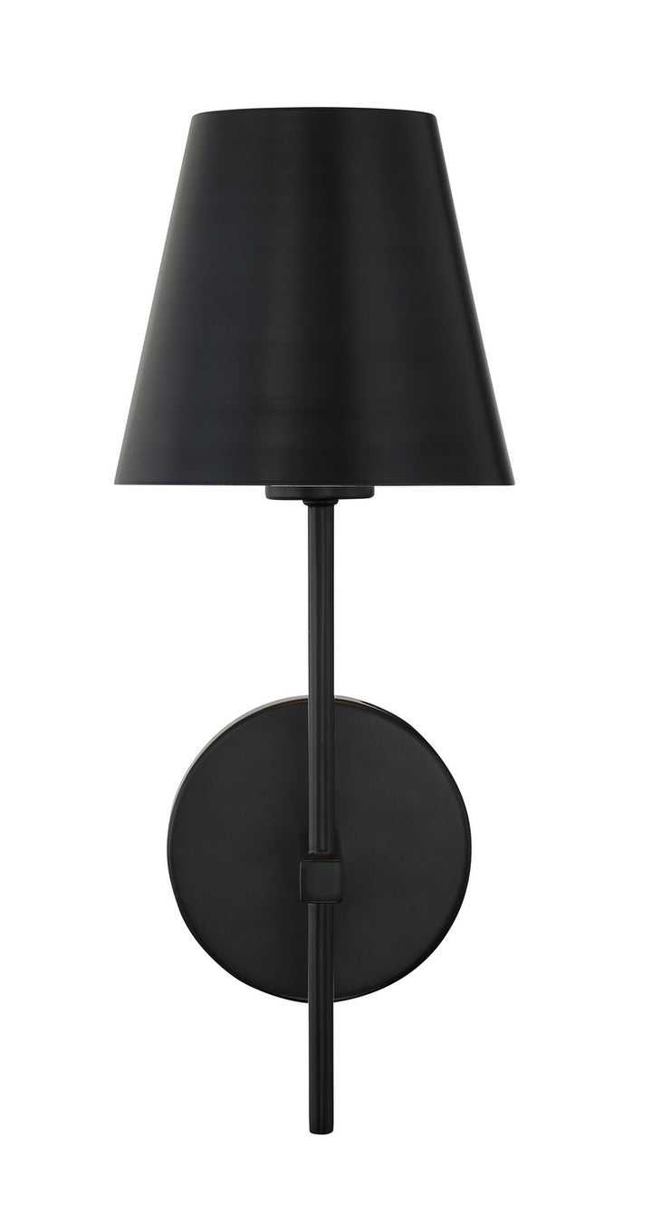 Xavier One Light Wall Sconce in Matte Black - available from The Lighting Shoppe, trusted by Canadian homeowners