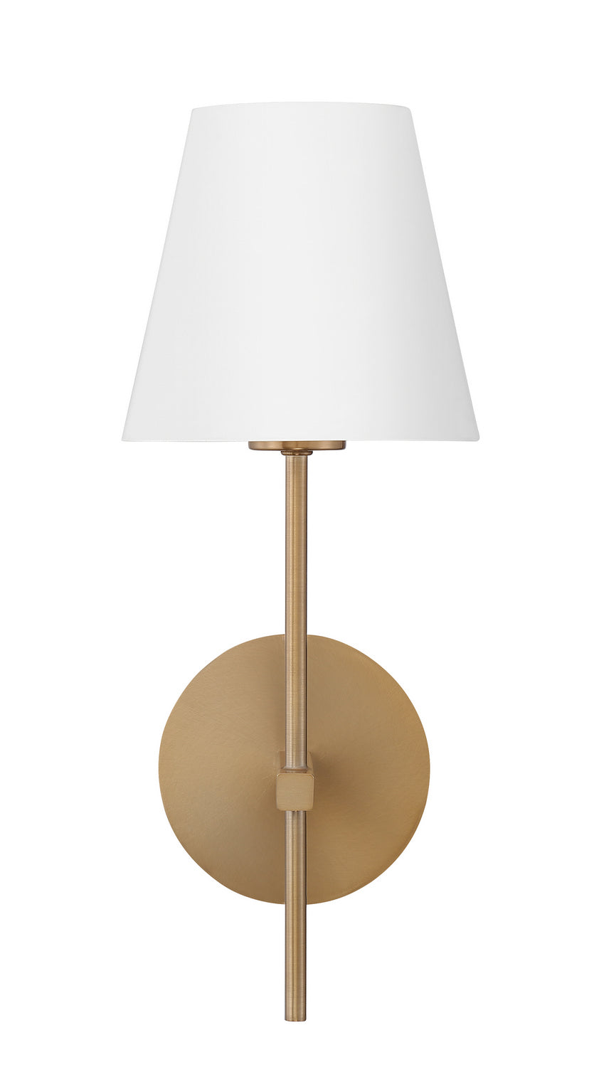 Xavier One Light Wall Sconce in Vibrant Gold - available from The Lighting Shoppe, trusted by Canadian homeowners