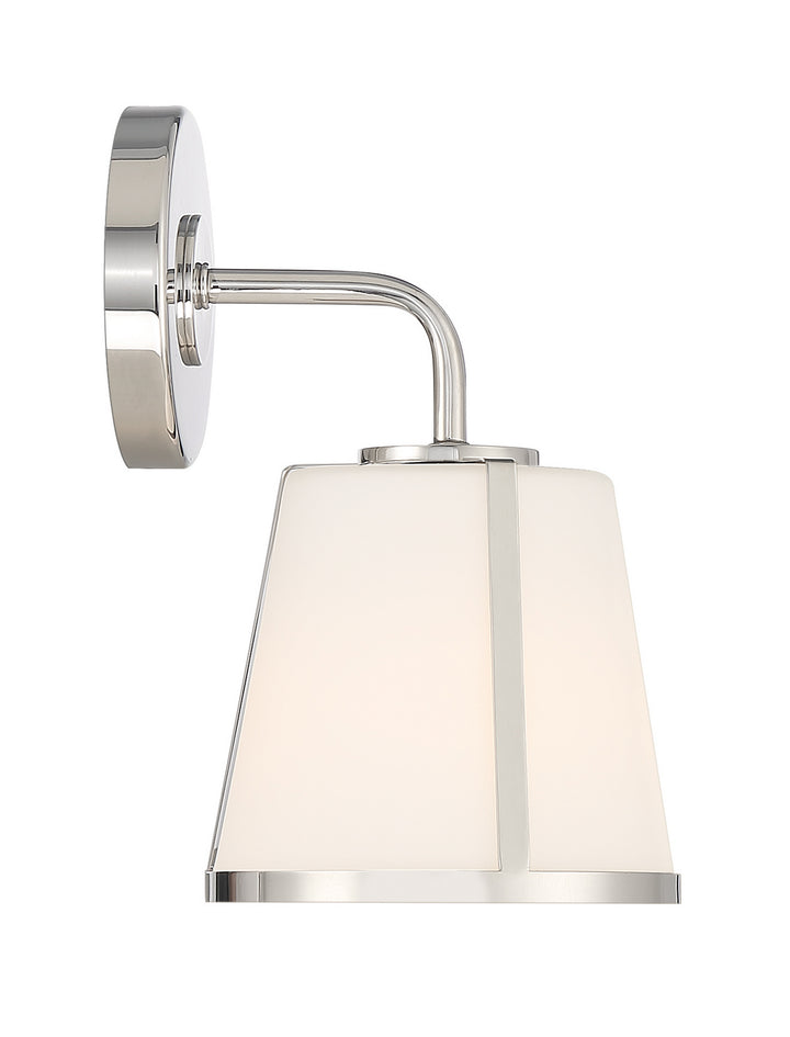 Fulton One Light Wall Sconce in Polished Nickel - available from The Lighting Shoppe, trusted by Canadian homeowners