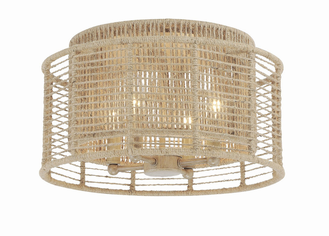 Jayna Four Light Flush Mount in Burnished Silver - available from The Lighting Shoppe, trusted by Canadian homeowners