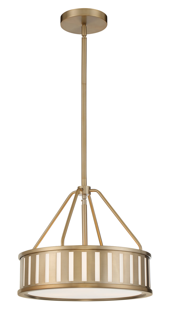 Kendal Three Light Pendant in Vibrant Gold - available from The Lighting Shoppe, trusted by Canadian homeowners