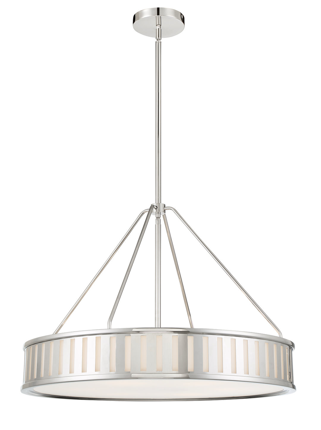 Kendal Six Light Pendant in Polished Nickel - available from The Lighting Shoppe, trusted by Canadian homeowners